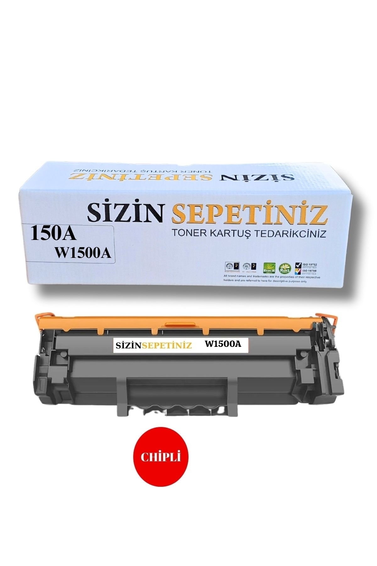 Hp ile uyumlu W1500A Çipli 150A Laserjet M111W M111A M141A M141W W1500A W150A Muadil Toner