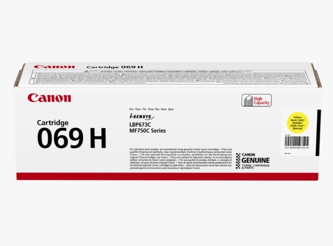 Canon CRG-069H 5095C002 Sarı Orijinal Toner