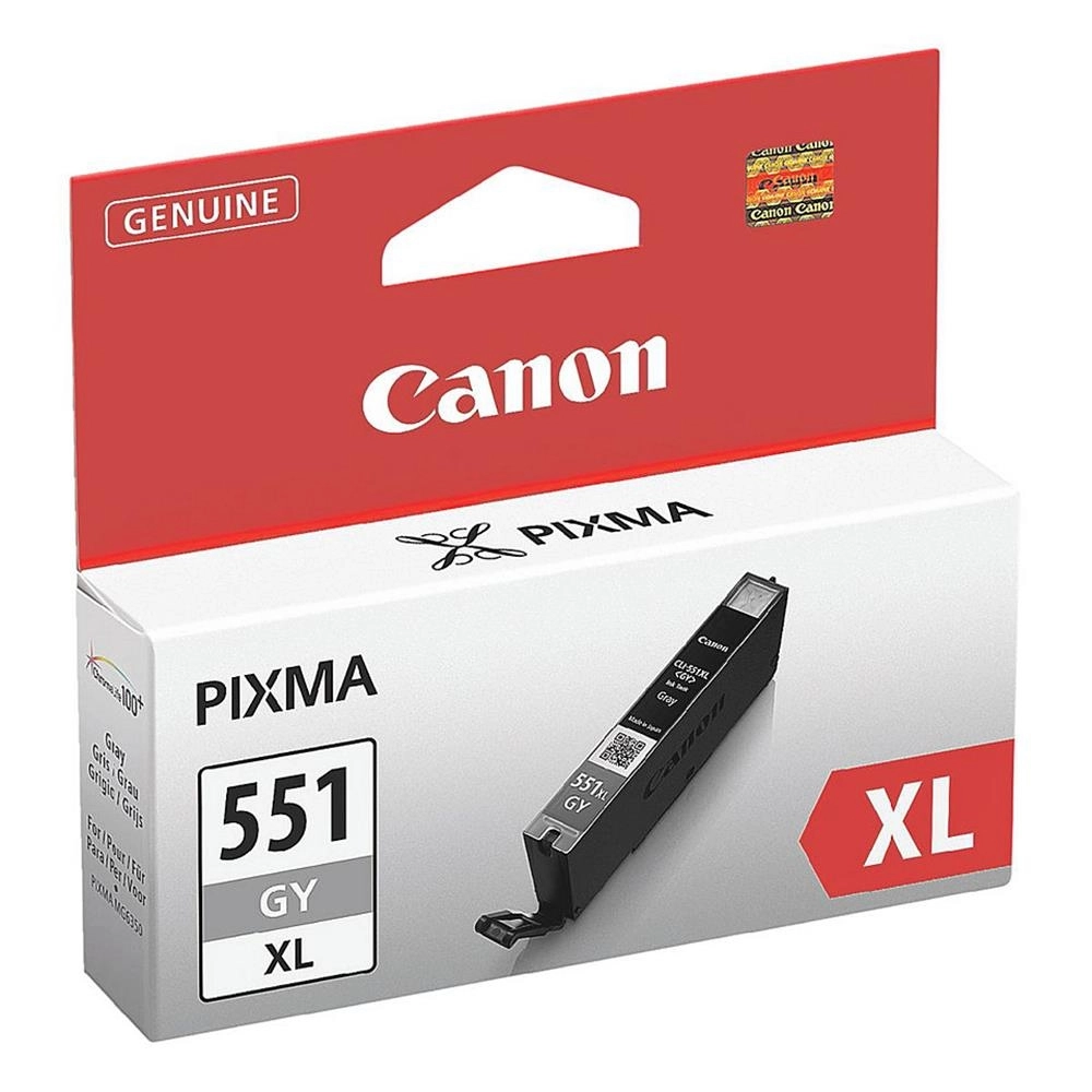 Canon CLI-551XL GY Gri Yüksek Kapasiteli Orijinal Kartuş (iP8750 / MG7550 / MG7150 Uyumlu)