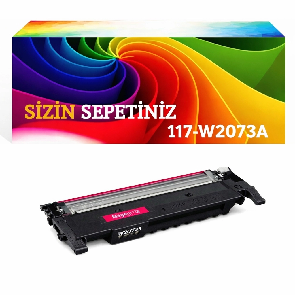 HP 117A-W2073A Kırmızı ÇİPLİ Muadil Toner-150A-150NW-178NW-179FNW