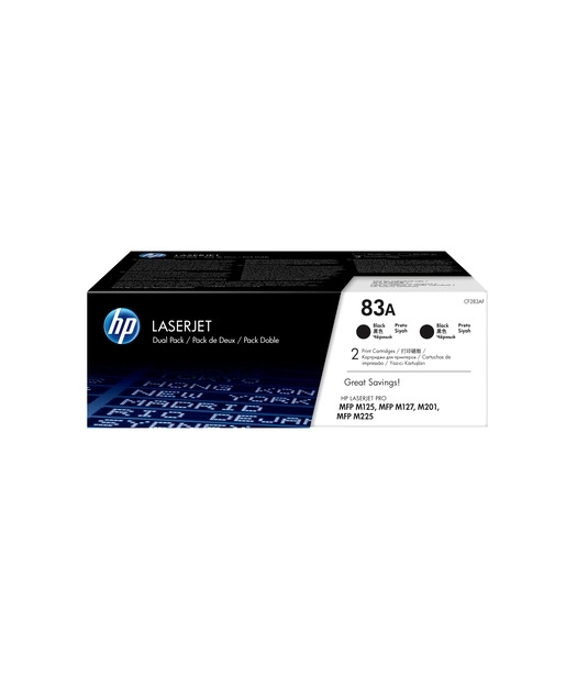 HP 83A CF283AF Siyah 2’li Paket Orijinal Toner