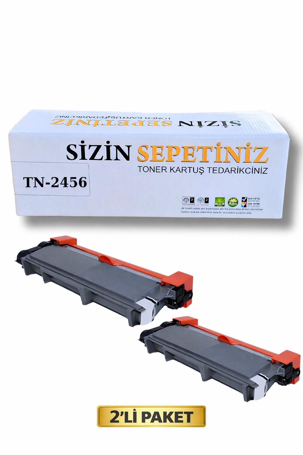 Brother TN-2456 Muadil Toner - 3000 Sayfalık - 2’li Avantaj Paket