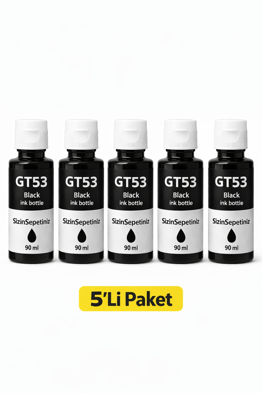 HP GT53XL DeskJet GT-5811 5’Li Siyah Mürekkep