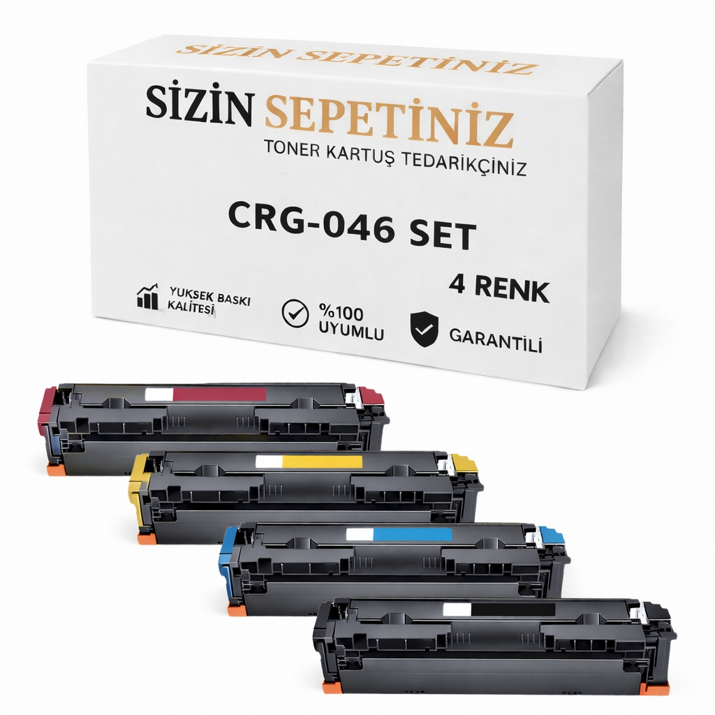 Canon CRG-046 | Canon İ-Sensys MF-732Cdw-MF-733Cdw CMYK Muadil Toner Seti
