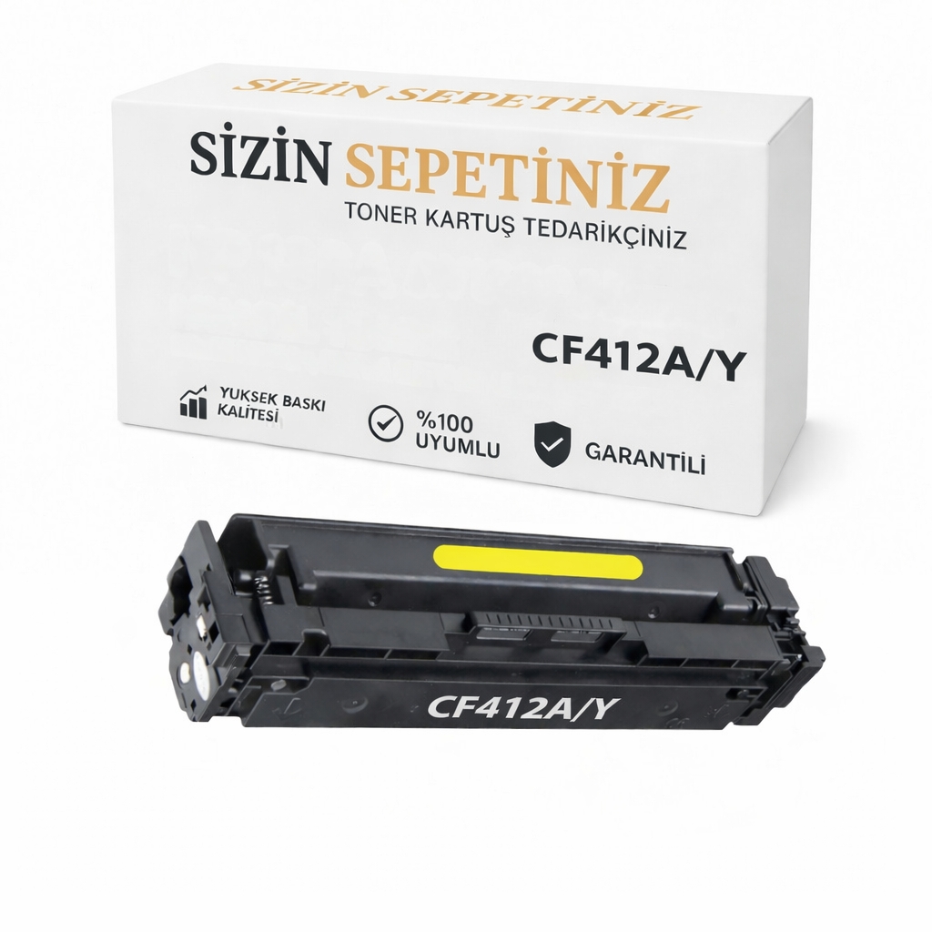 A-KALİTE MUADİL TONE R HP CF412 SARI/CANON CRG 046