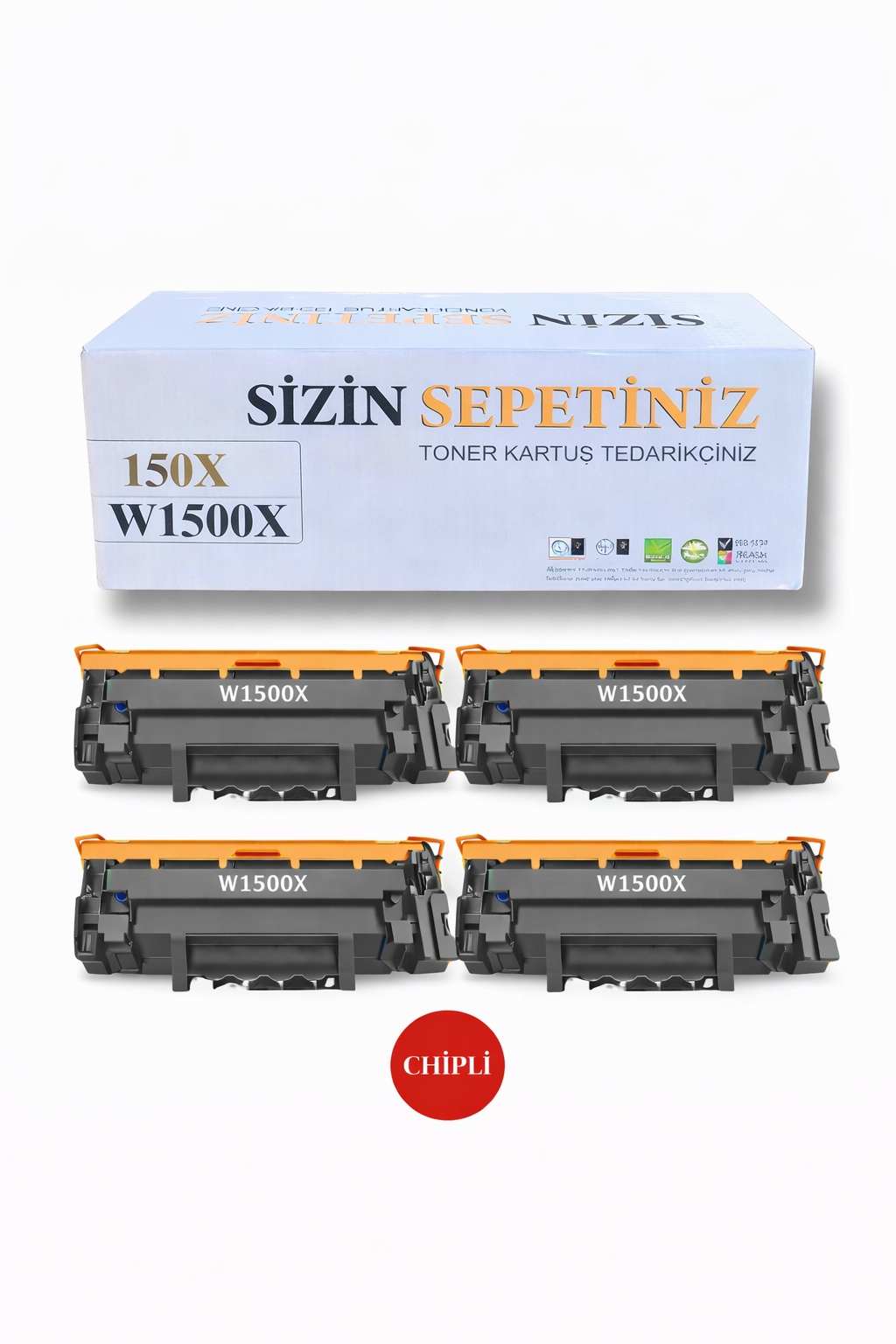 Hp 150X W1500X Muadil Toner 4’lü Paket / LaserJet MFP M141a / M141w / M111a / M111w