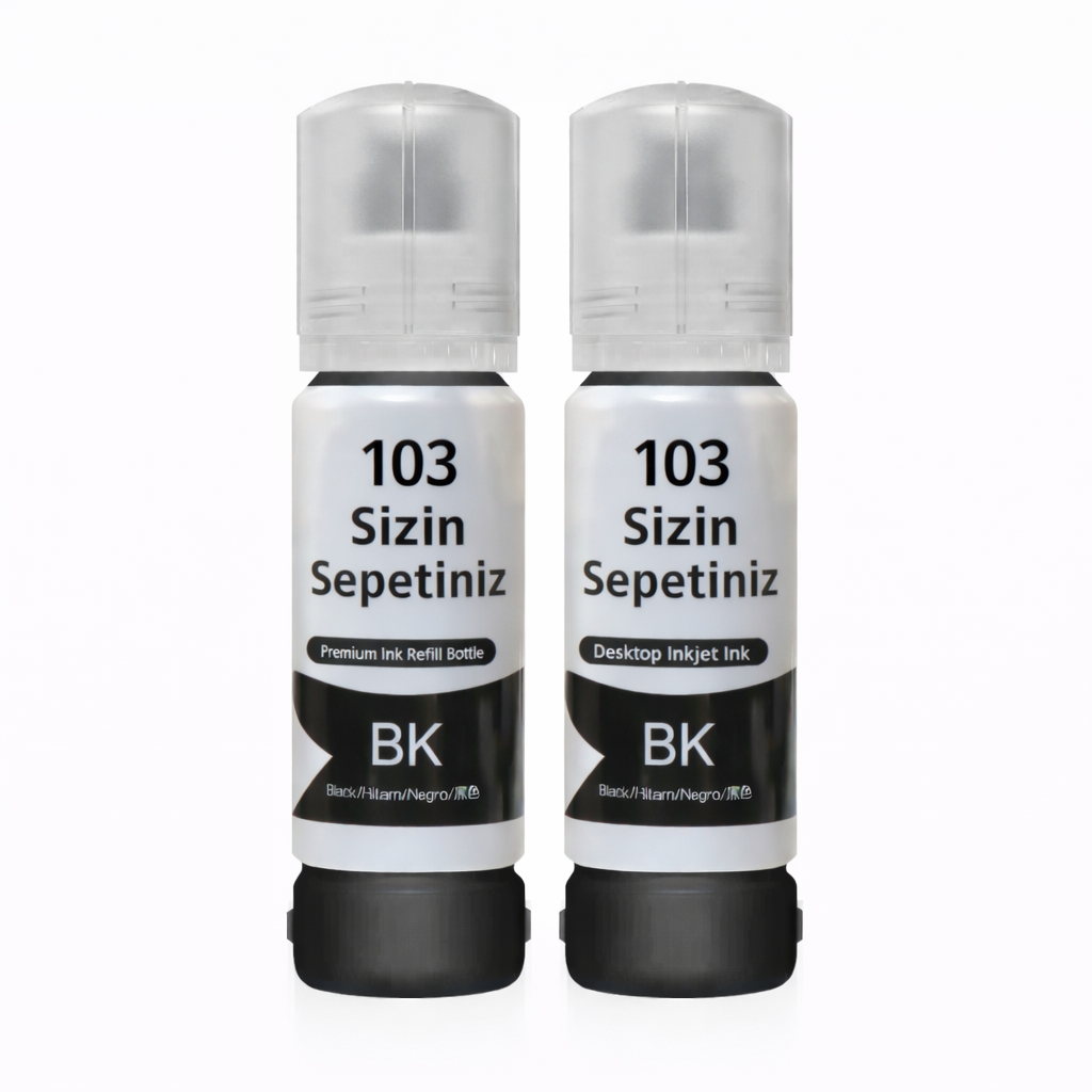 Epson 103 ile uyumlu 2’Li Siyah Mürekkep L3111/L3150/L3151/L5190