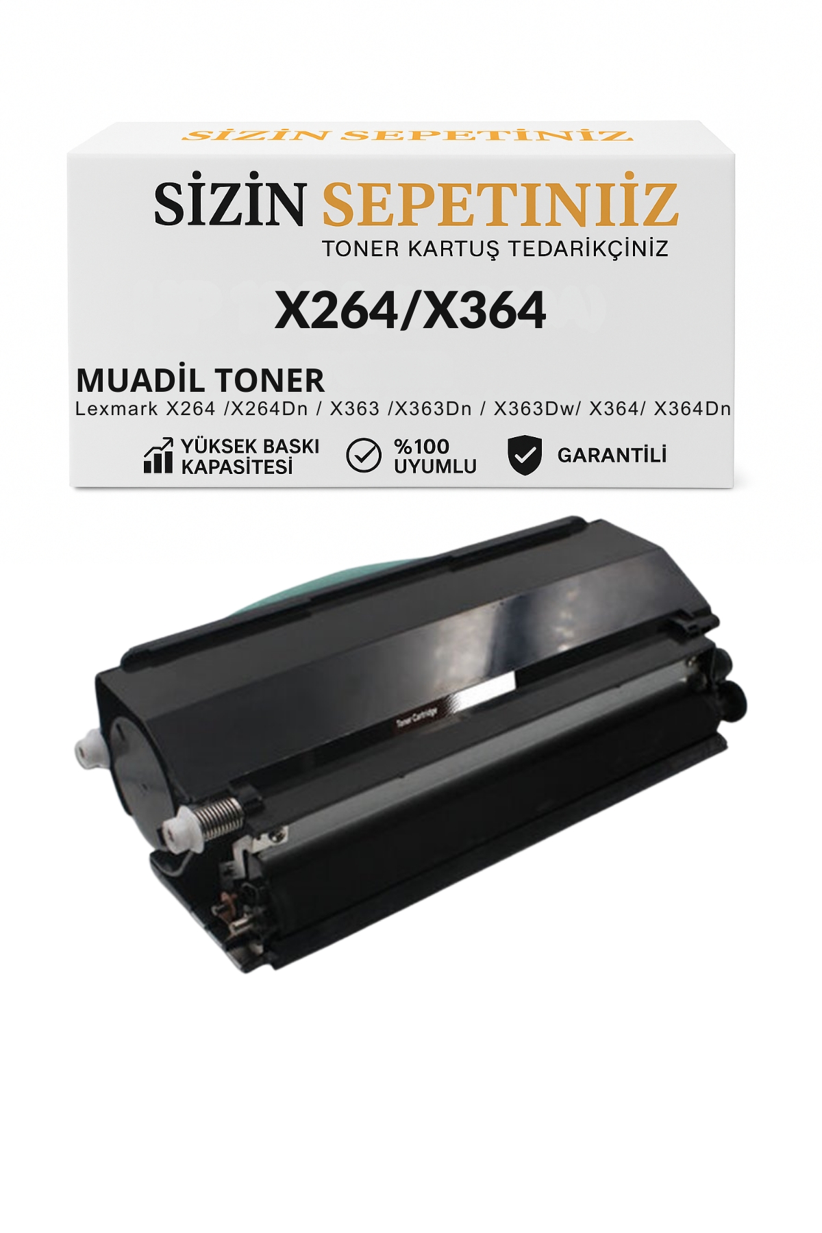 Lexmark%20X264%20/%20X262%20/%20X364%20/%20X363%20/%20X264G11G%20Muadil%20Toner