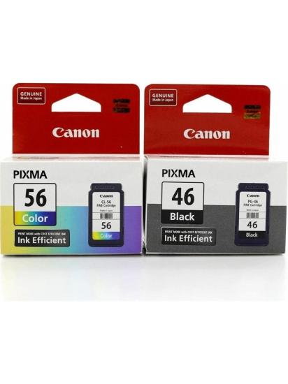 Canon Pıxma E464 Yazıcı Kartuşu Pg-46 Cl-56 Orijinal Mürekkep Kartuş Canon Pg-46