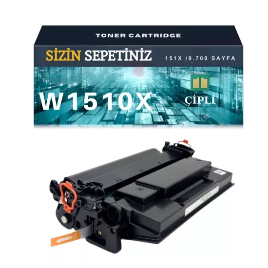 HP W1510X - 151X Çipli Muadil Toner - 9700 Sayfalık