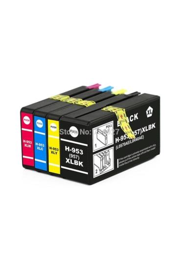 HP 953XL CMYG 4’ lü Muadil Kartuş