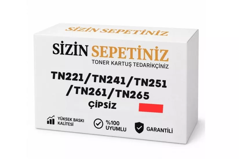 Brother TN221/TN241/TN251/TN261/TN265 Kırmızı Muadil Toner 2.2K