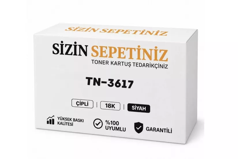 Brother TN3617 Çipli Muadil Toner 18K | Siyah
