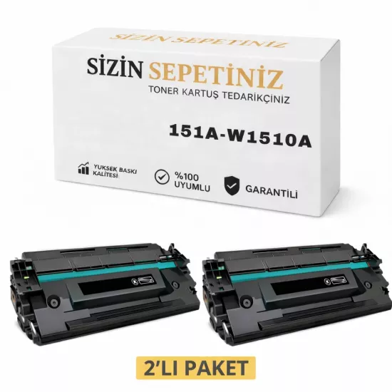 Hp LaserJet Pro 4003n Muadil Toner 2’li Avantaj Paket / W1510