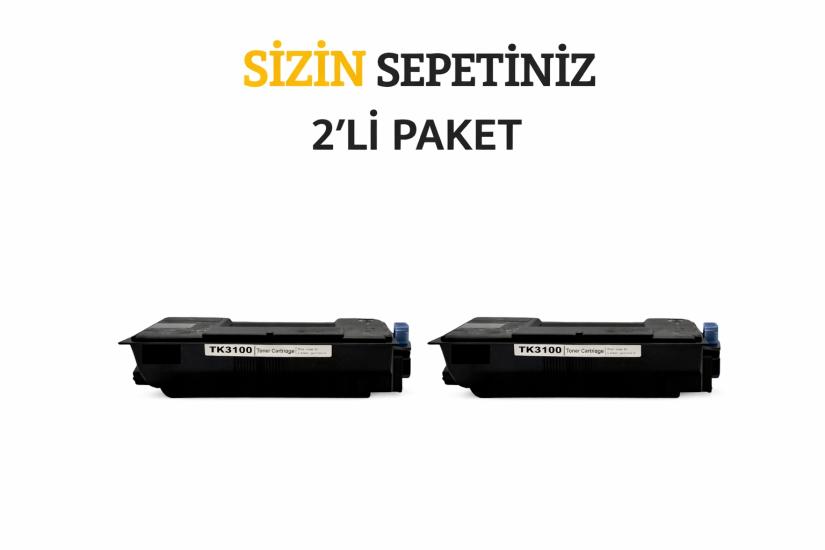 Kyocera Mita Tk-3100 Muadil Toner 2’Li Paket / Ecosys M3040 / M3540 / Fs-2100