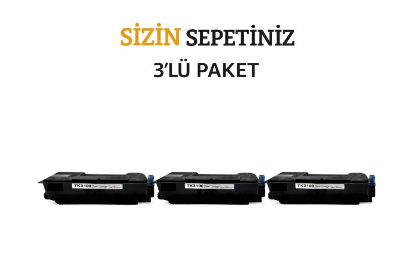 Kyocera FS-2100DN FS-2100D ECOSYS M3040dn ECOSYS M3540dn için Uyumlu TK-3100 Siyah Toner Kartuşu