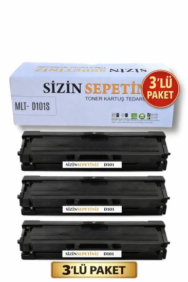 SAMSUNG MLT D101S 3 ADET MUADİL TONER - ML 2160/ 2162/ 2163/ 2165/ 2166/ 2168/ SCX 3400/ 3401/ 3405/ 3406/ SF-760/ 761