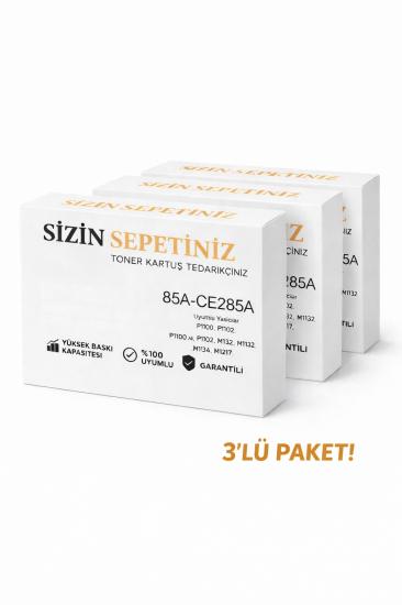 Hp 285a 85a Laserjet Pro M1217nfw Muadil Sıfır Toner 3 Adet