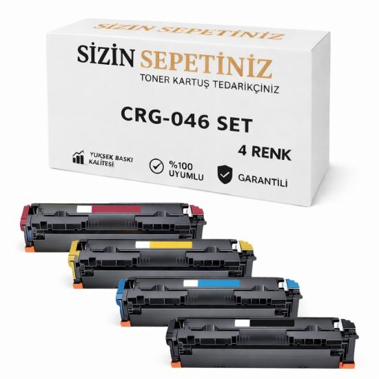 CRG-046 / Canon Lbp-653Cdw/653cx 1 Set CMYK Muadil Toner