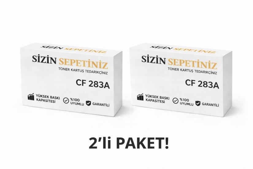 Hp 83A / CF283A Muadil Toner 2’li Paket / M201 / M125 / M225 / M127