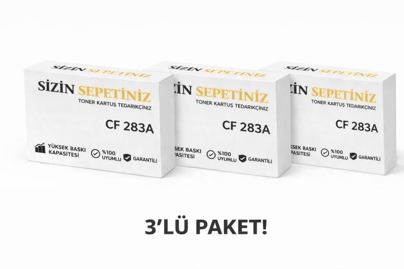 Hp Cf283a / 83a Uyumlu 3lü Paket