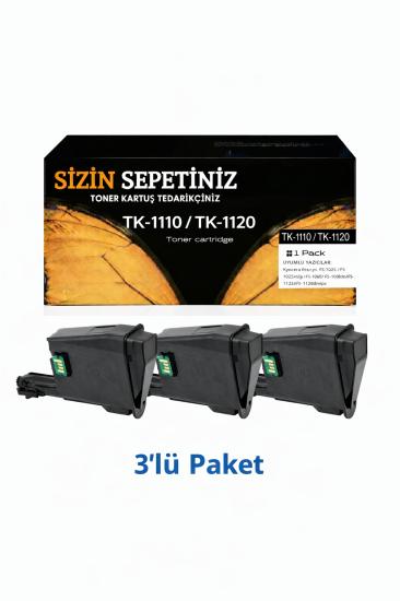 KYOCERA ile uyumlu Tk-1110 Fs1020-Fs1040-Fs1120 Toner 3 Adet