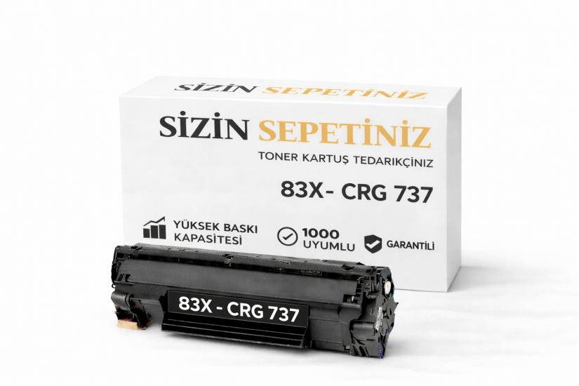 Canon CRG 737 Hp 83X CF283X Universal Muadil Toner