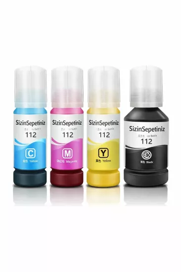 Epson 112 Epson EcoTank Pro L15180 Muadil Mürekkep Seti