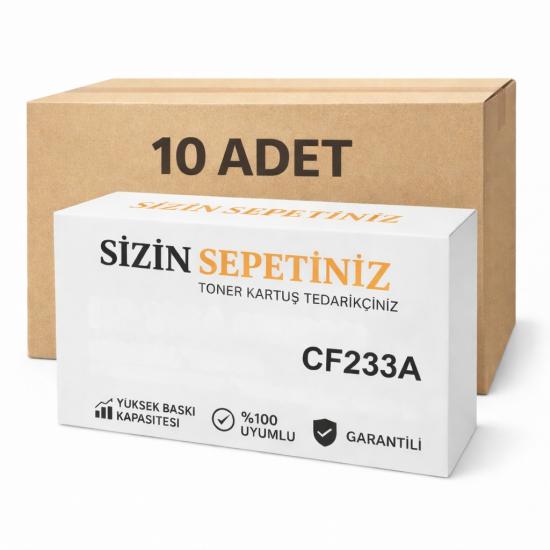 HP 33A-CF233A 2300 Sayfa 10’lu Paket Muadil Toner-Hp LaserjetUltra MFP M134fn
