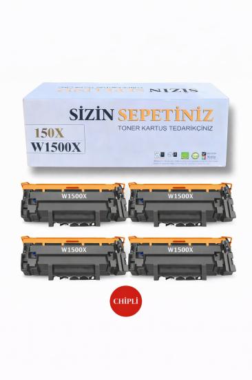 Hp 150X W1500X Muadil Toner 4’lü Paket / LaserJet MFP M141a / M141w / M111a / M111w