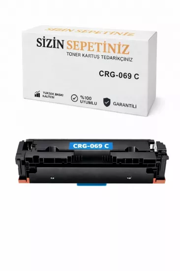 Canon Crg-069 Uyumlu Chıpsiz Mavi Muadil Toner