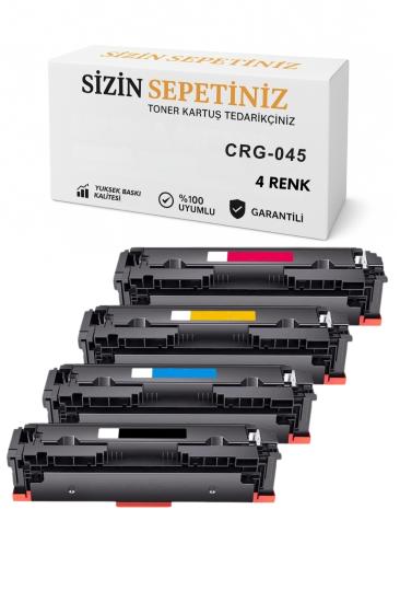 Canon CRG-045 4’lü Toner Seti Muadil | MF635 LBP613 Uyumlu + Ücretsiz Kargo