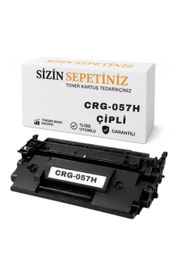 Canon LBP223dw MF443dw MF445dw Çipli Toner (057H) 10 Bin Sayfa Kapasite