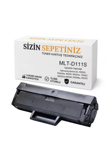 Samsung MLT-D111S Muadil Toner | M2020 M2070 Uyumlu | 1000 Sayfa