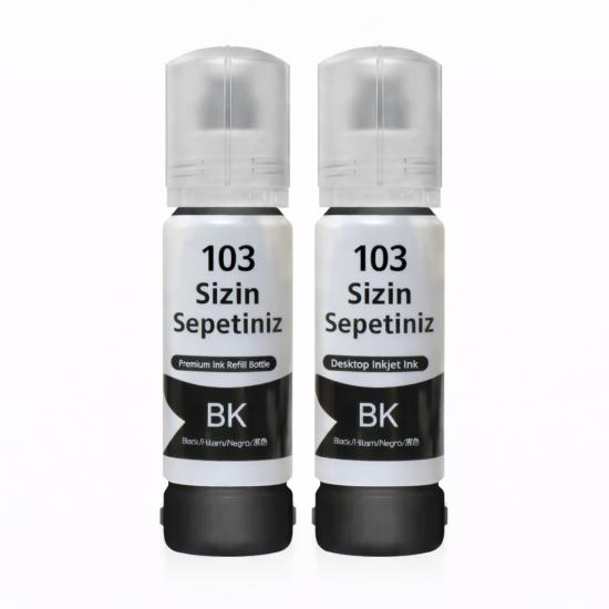 Epson 103 ile uyumlu 2’Li Siyah Mürekkep L3111/L3150/L3151/L5190