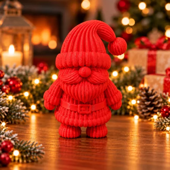 Noel Baba Figürü 8 cm | Dekoratif Yılbaşı Süsü