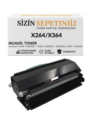Lexmark X264DN-364X Muadil Toner