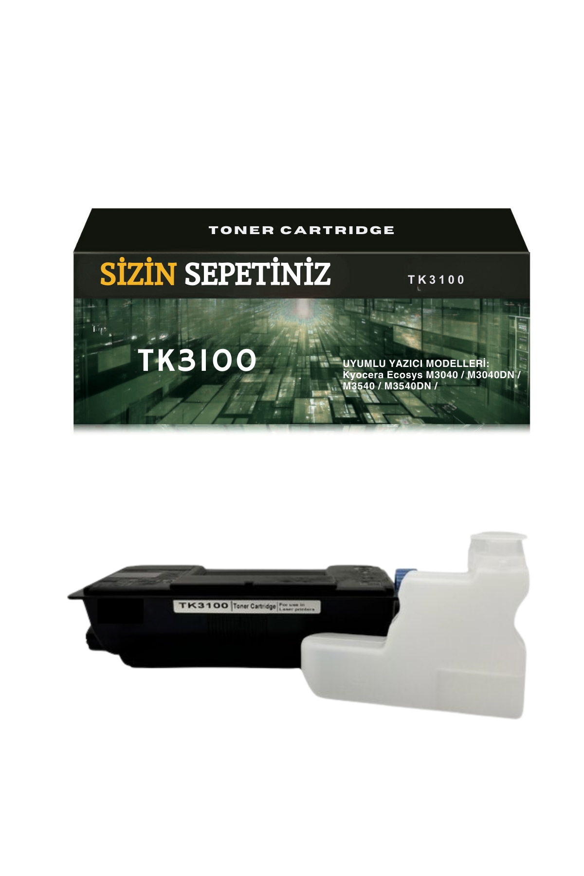 Kyocera TK-3100 Ecosys M3040-3540DN FS-2100D-4100-4200-4300 Muadil Fotokopi Toneri