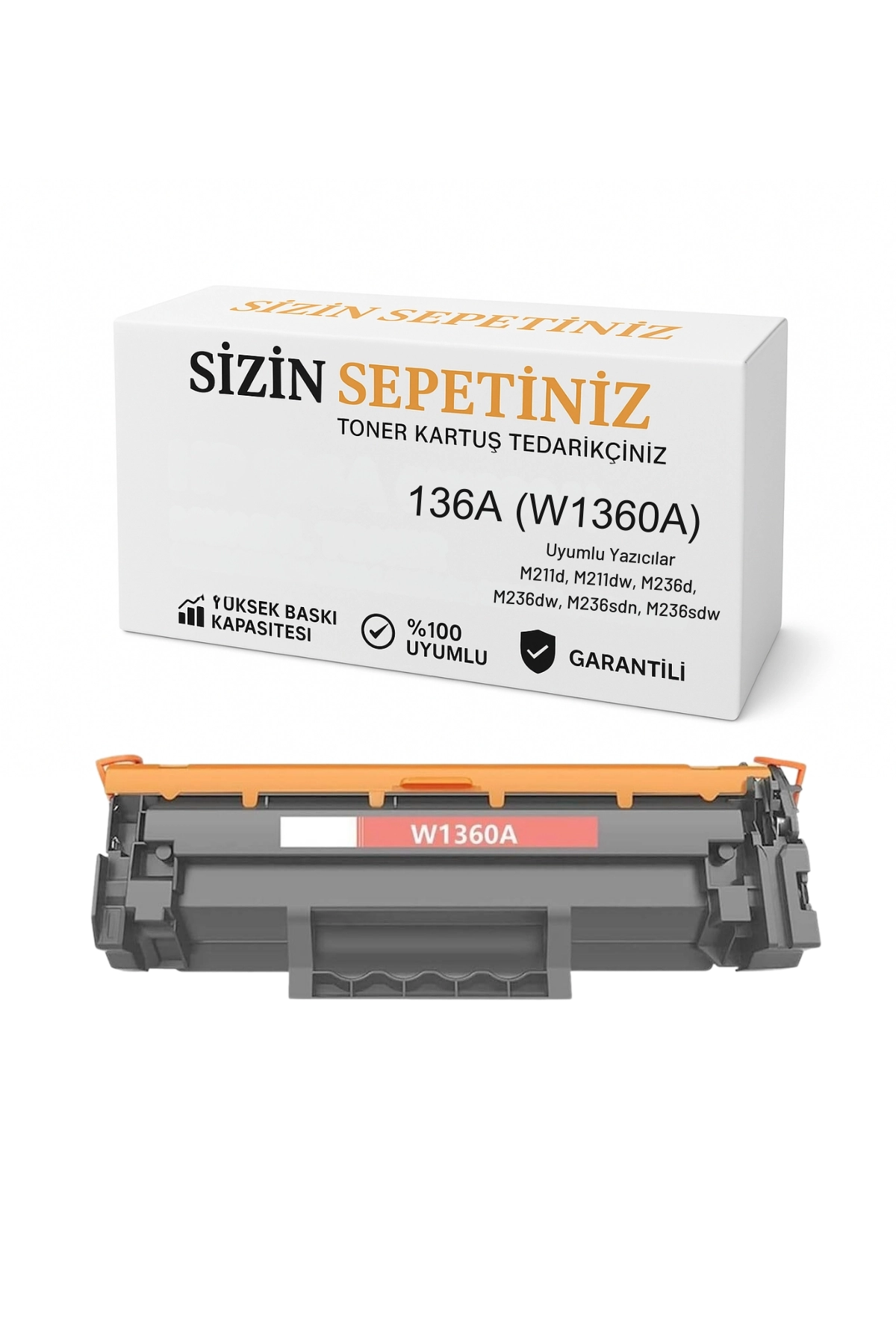 Hp 136A-W1360A 9YF94A Yazıcı Kodu Muadil Toner 1150 Sayfa