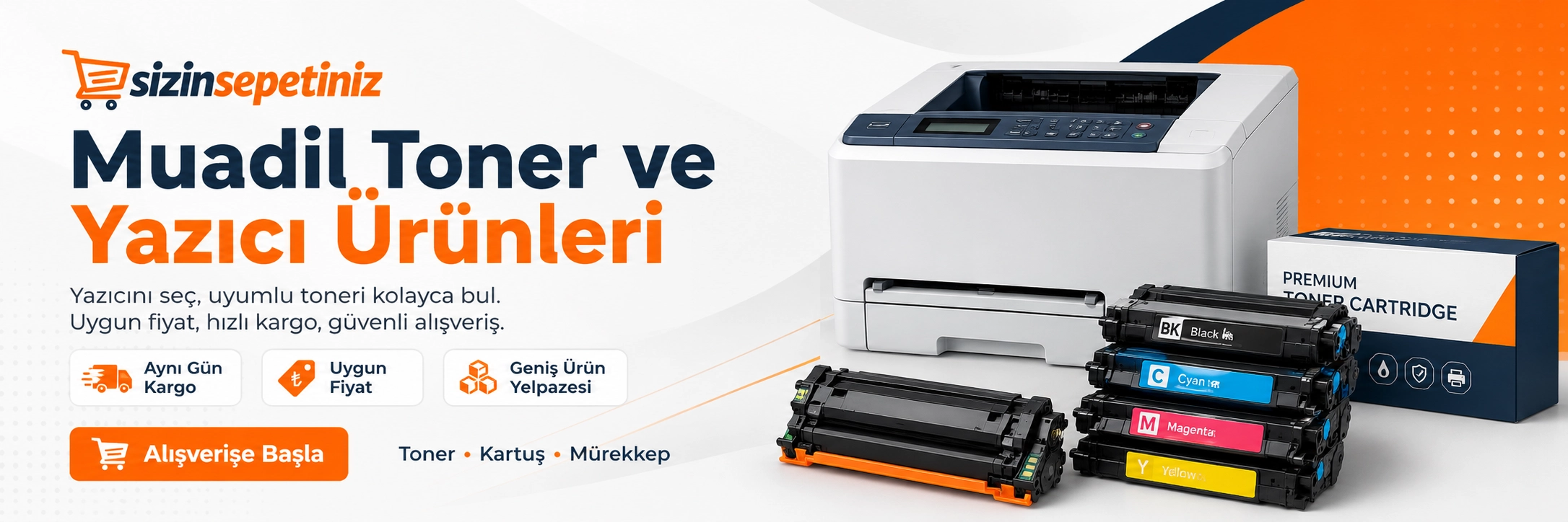 Muadil toner, kartuş ve yazıcı sarf malzemeleri