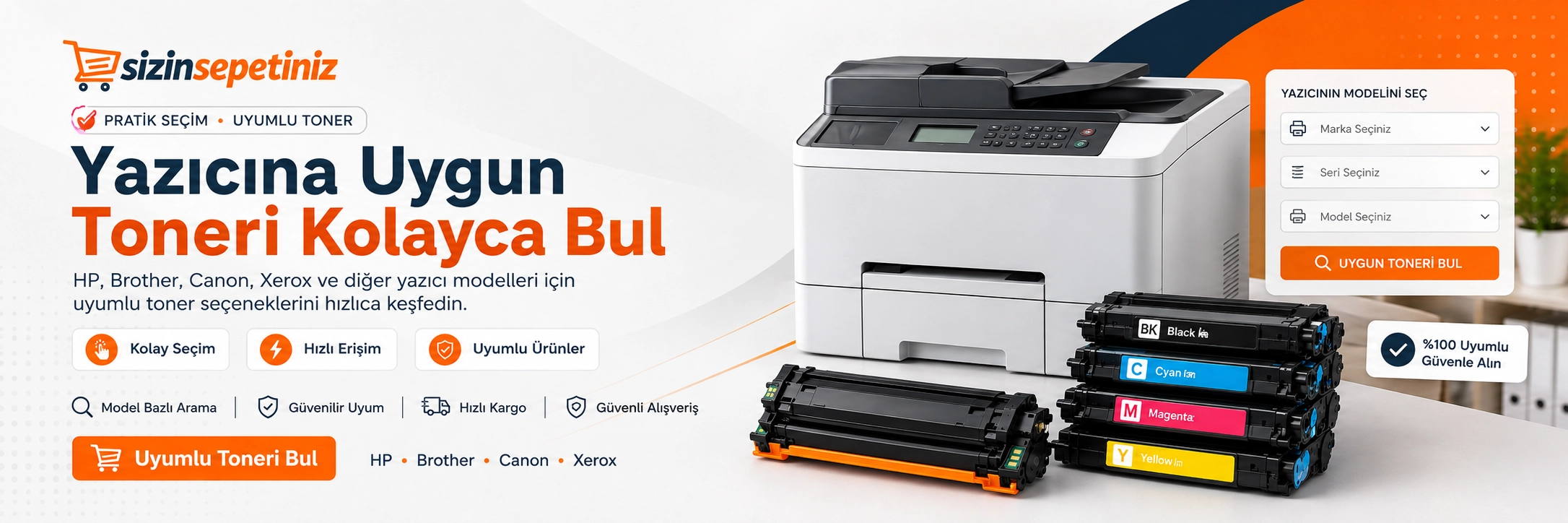 Yazıcı modeline göre uyumlu toner bul